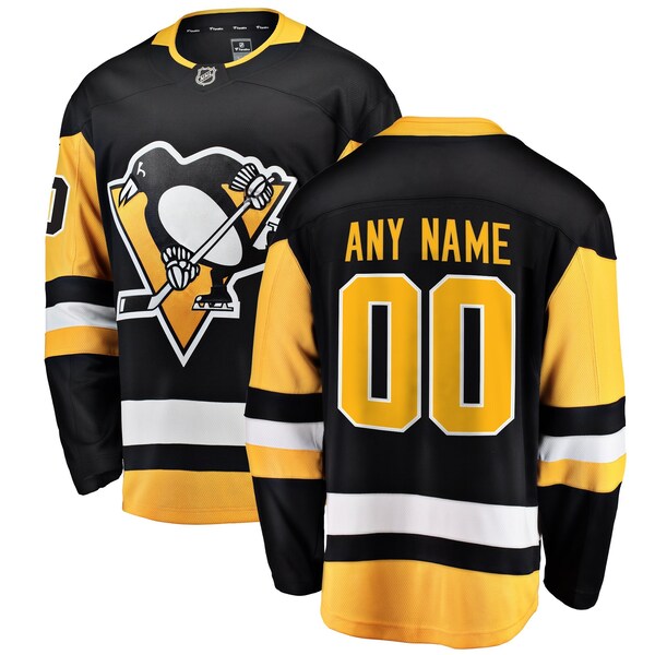 Pittsburgh Penguins Fanatics Breakaway Custom Jersey Black 2026/27
