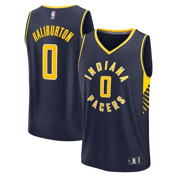 Tyrese Haliburton Indiana Pacers Fanatics Fast Break Replica Player Jersey Navy 2026/27