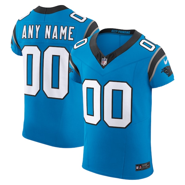 Carolina Panthers Nike Vapor Fuse Elite Custom Jersey Blue 2025/26
