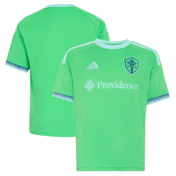 Seattle Sounders FC Adidas Youth 2026 THE Evergreen State KIT Replica Jersey Rave Green 2026