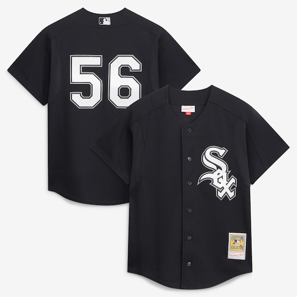 Offizielles Schwarzes Mitchell AND Ness Mark Buehrle Chicago White SOX Trainingsjersey FÜR 2025/26