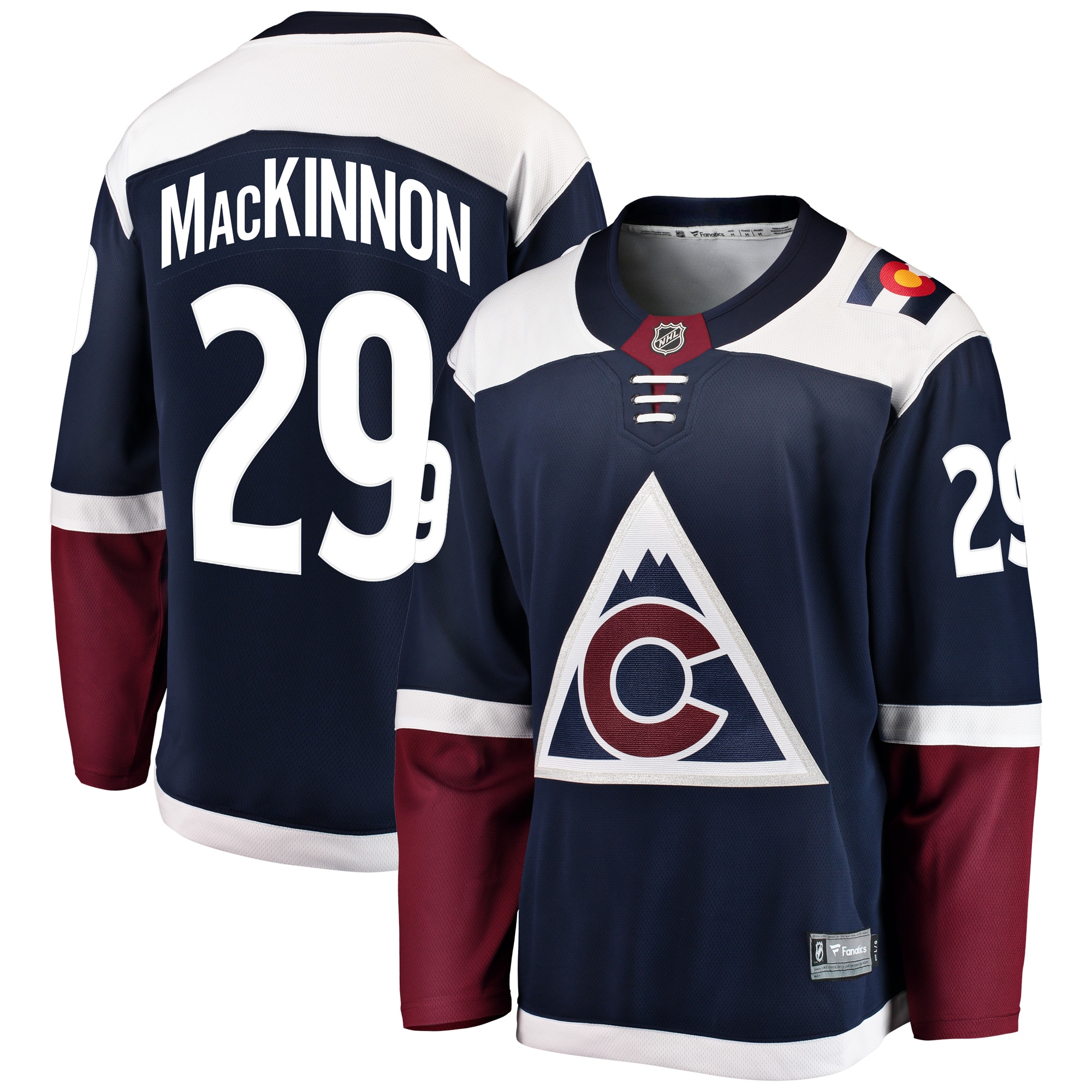 Fanatics Nathan Mackinnon Herren Trikot IN Marineblau Colorado Avalanche Breakaway Trikot 2025/26