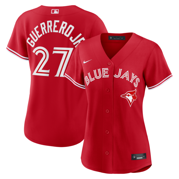 Vladimir Guerrero JR Toronto Blue Jays Nike Womens Canada DAY Replica Jersey RED 2025/26