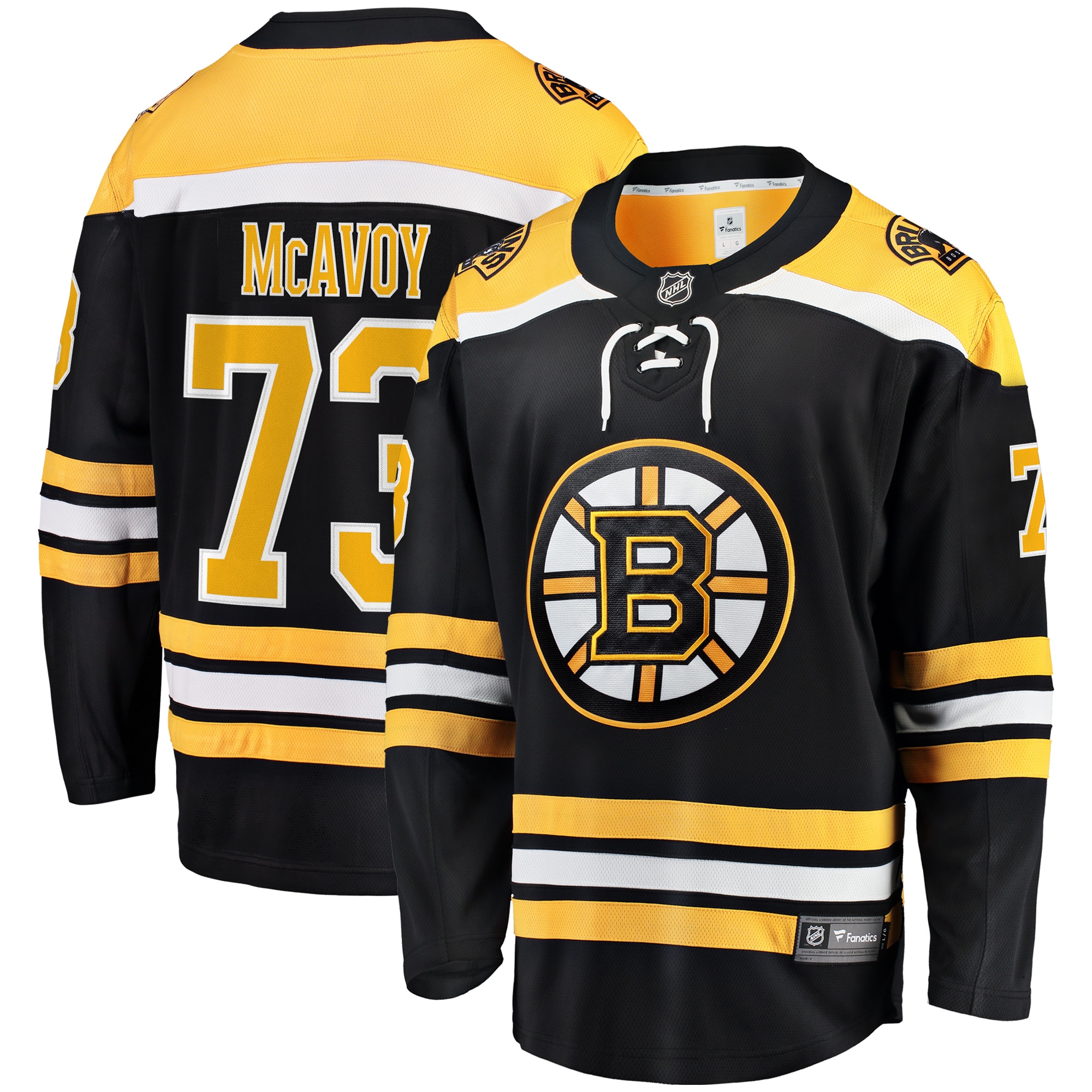 Charlie Mcavoy Boston Bruins Fanatics Breakaway Player Jersey Black 2025/26
