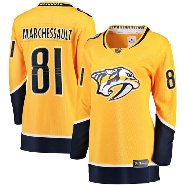 Jonathan Marchessault Nashville Predators Fanatics Womens Breakaway Jersey Gold 2025/26