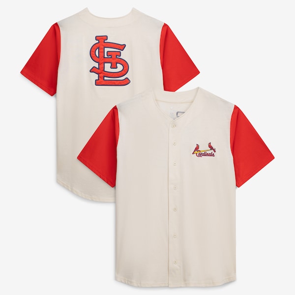 ST Louis Cardinals Profile BIG AND Tall Full Button Jersey Cream 2025/26