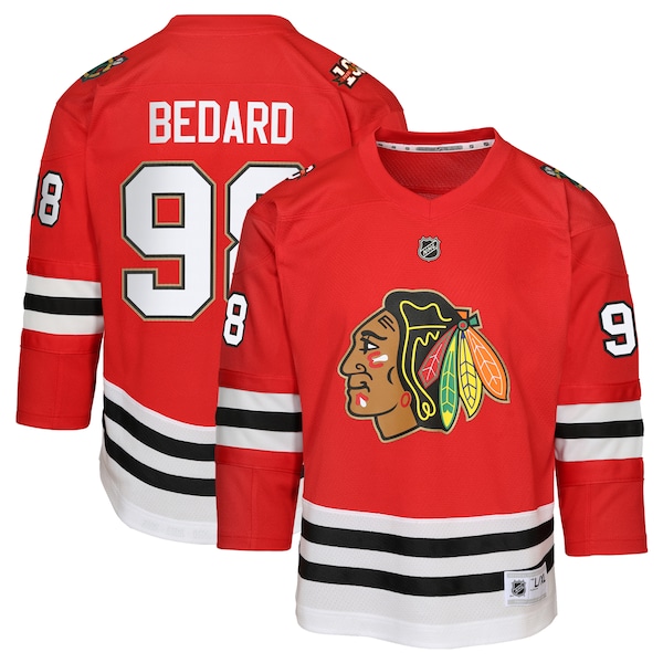 Connor Bedard Chicago Blackhawks Anniversary Centennial Replica Player Jersey Anniversary Centennial Replica Player Jersey RED 2026/27
