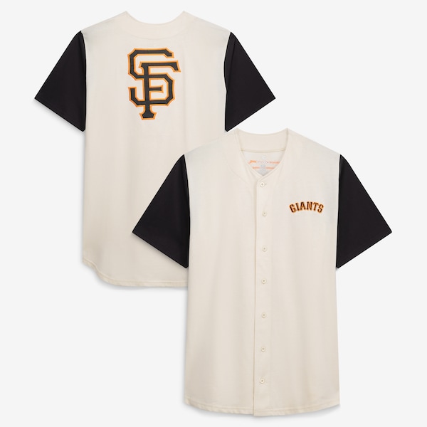 SAN Francisco Giants Profile BIG AND Tall Full Button Jersey Cream 2025/26