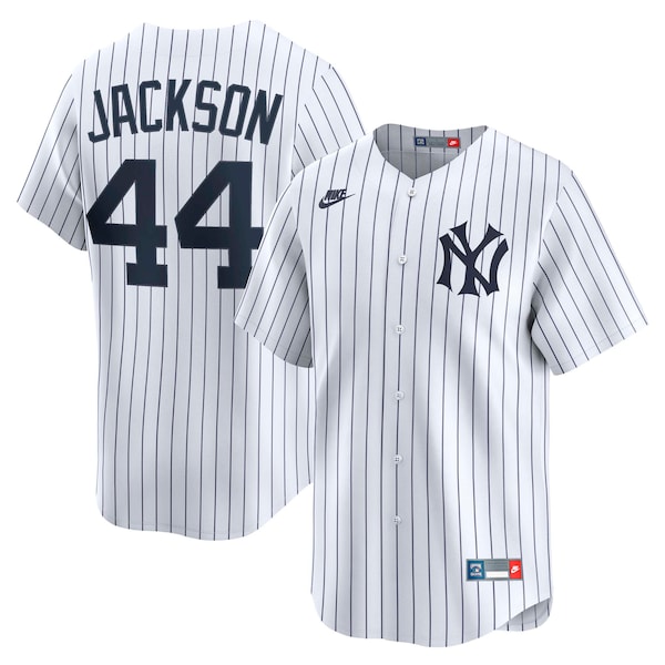 Reggie Jackson NEW York Yankees Nike Throwback Cooperstown Collection Limited Jersey White 2025/26