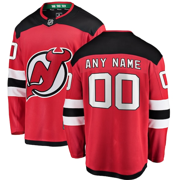 Maillot Domicile Premier Player Jack Hughes Rouge DES NEW Jersey Devils Pour Jeunes 2025/26