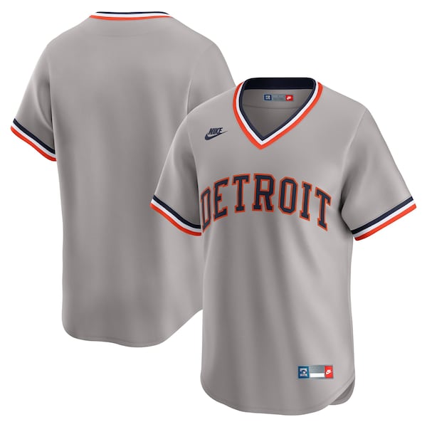 Detroit Tigers Nike Cooperstown Collection Limited Jersey Gray 2026/27