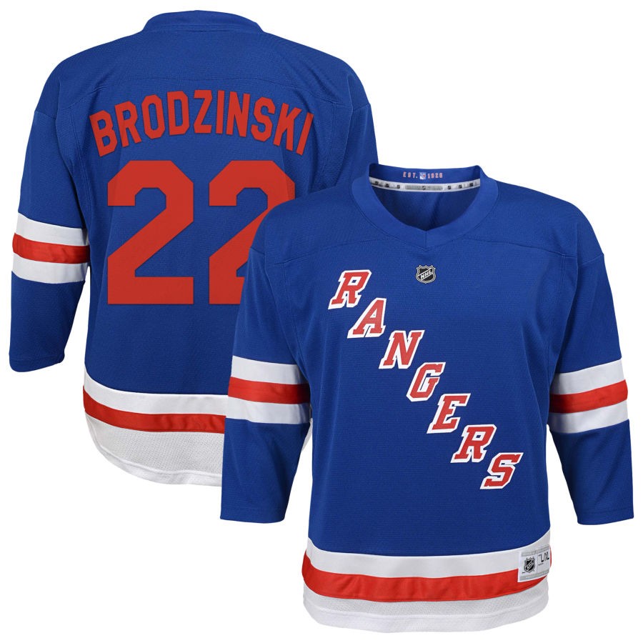 NEW York Rangers Youth Replica Custom Jersey Blue 2025/26