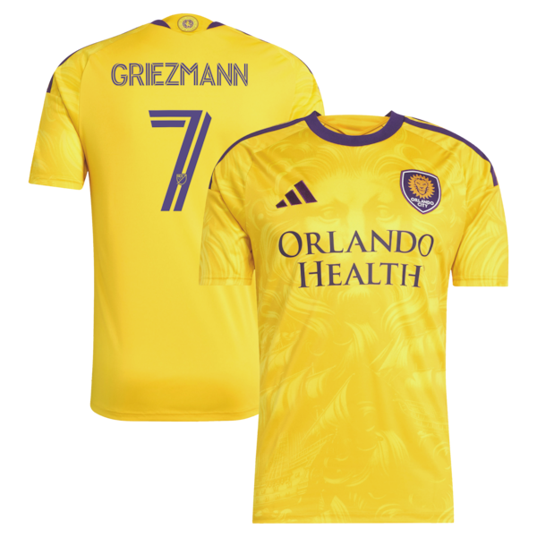 Antoine Griezmann Orlando City SC Adidas 2026 Sunken Treasure KIT Replica Jersey Yellow 2026