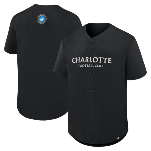 Charlotte FC Fanatics Maximum Intensity Button UP Jersey Black 2025/26