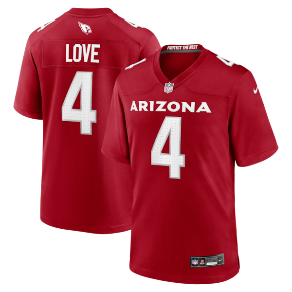 Camiseta de Local de LOS Arizona Cardinals de Nike Jeremiyah Love Para Hombre 2025/26