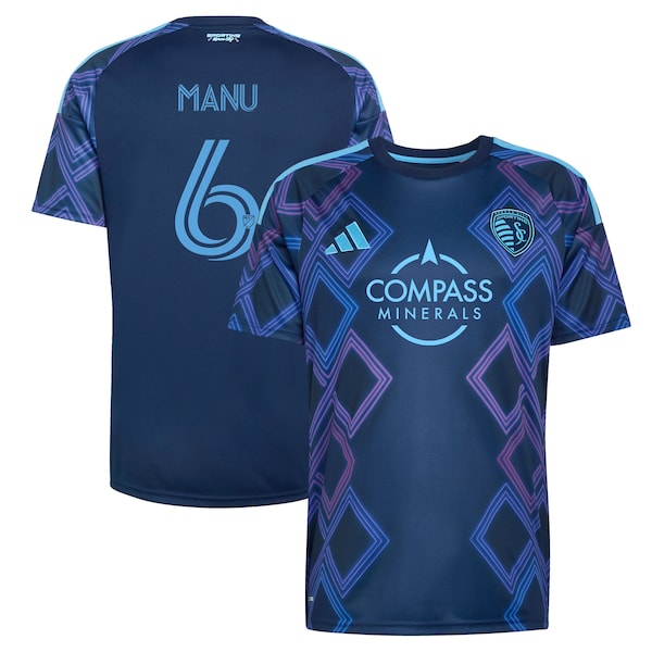 Manu García Sporting Kansas City Adidas 2026 THE 18th AND Vine KIT Replica Jersey Blue 2026
