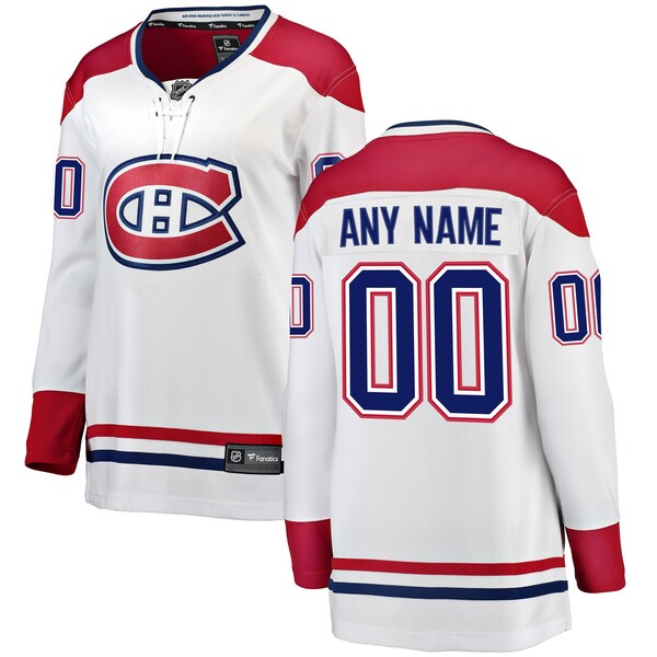 Montreal Canadiens Fanatics Breakaway Custom Jersey White 2026/27