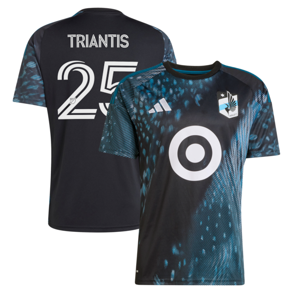 Joaquín Pereyra Minnesota United FC Adidas Youth 2026 THE Decade KIT Replica Jersey Black 2026