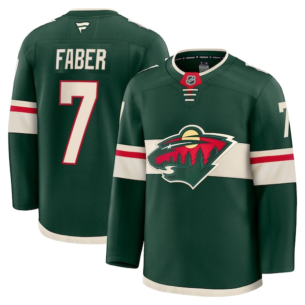 Brock Faber Minnesota Wild Fanatics Anniversary Premium Jersey Green 2026/27