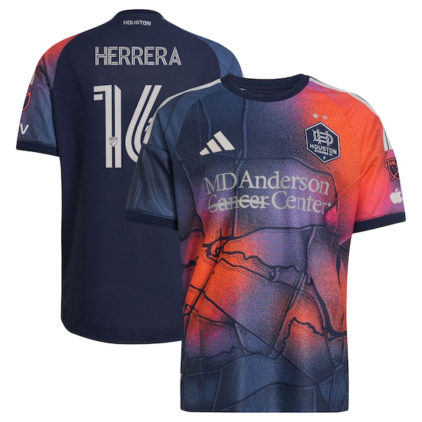 Héctor Herrera Houston Dynamo FC Adidas 2026 Mission Control ON Field Authentic Patch Jersey Blue 2026
