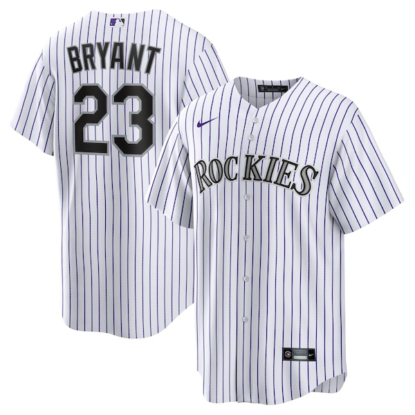 Nike Kris Bryant Whitepurple Colorado Rockies Replica Player Jersey 2025/26
