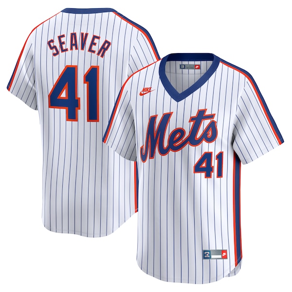 TOM Seaver NEW York Mets Nike Throwback Cooperstown Limited Jersey White 2025/26