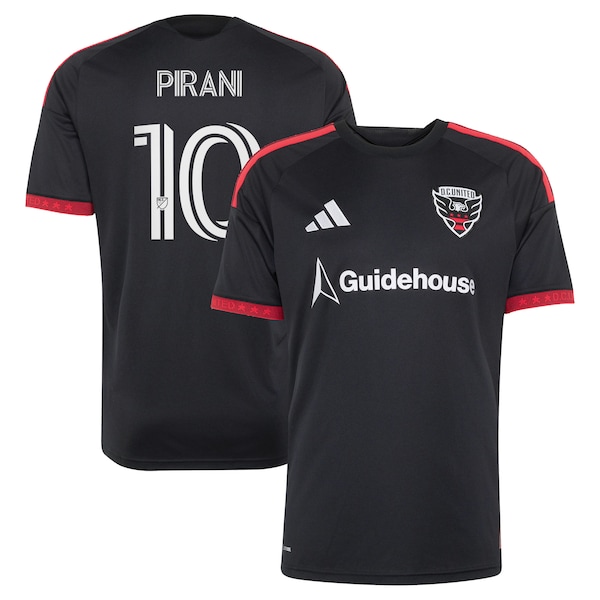 Gabriel Pirani DC United Adidas 2026 Black AND RED KIT Replica Jersey Black 2026