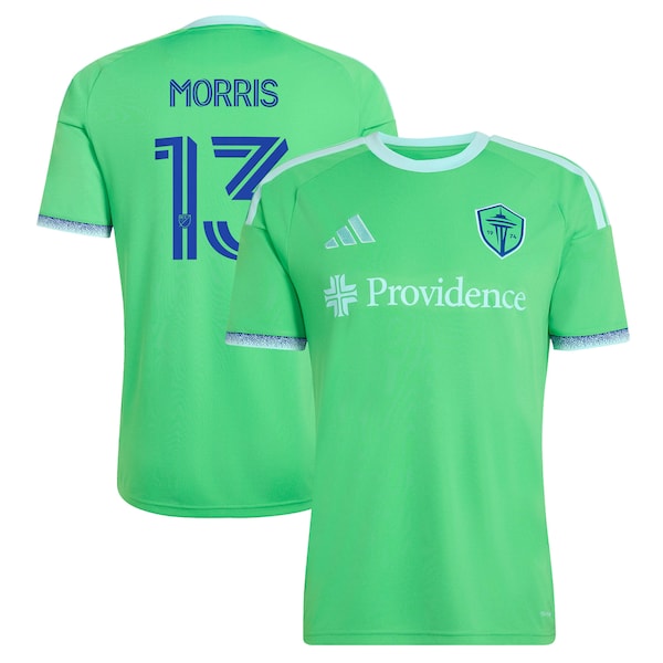 Jordan Morris Seattle Sounders FC Adidas 2026 THE Evergreen State KIT Replica Jersey Rave Green 2026
