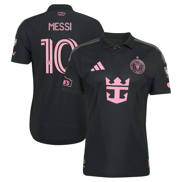 Lionel Messi Inter Miami CF Adidas 2026 Presagio ON Field Authentic Patch Jersey Black 2026