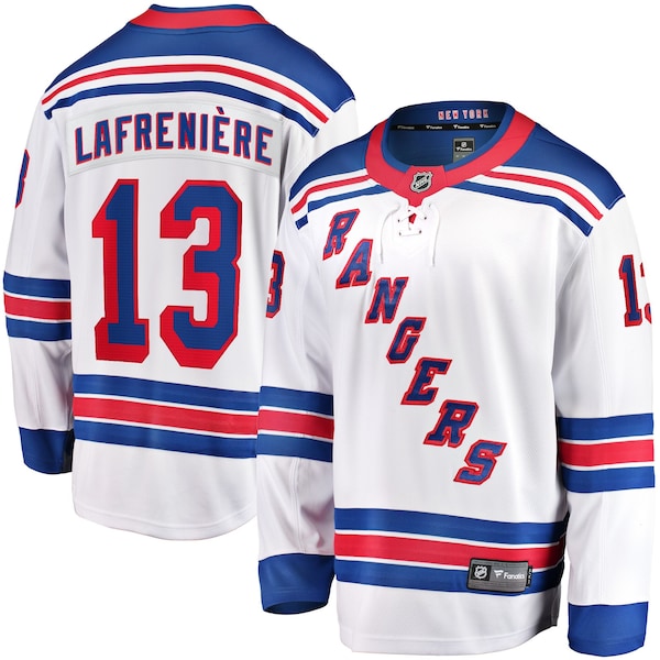 Alexis Lafreniere NEW York Rangers Fanatics Breakaway Jersey White 2026/27