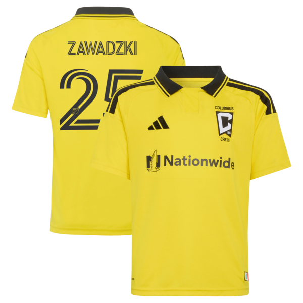 Adidas Sean Zawadzki Yellow Columbus Crew 2026 the Crafted FOR Excellence KIT Replica Jersey 2026