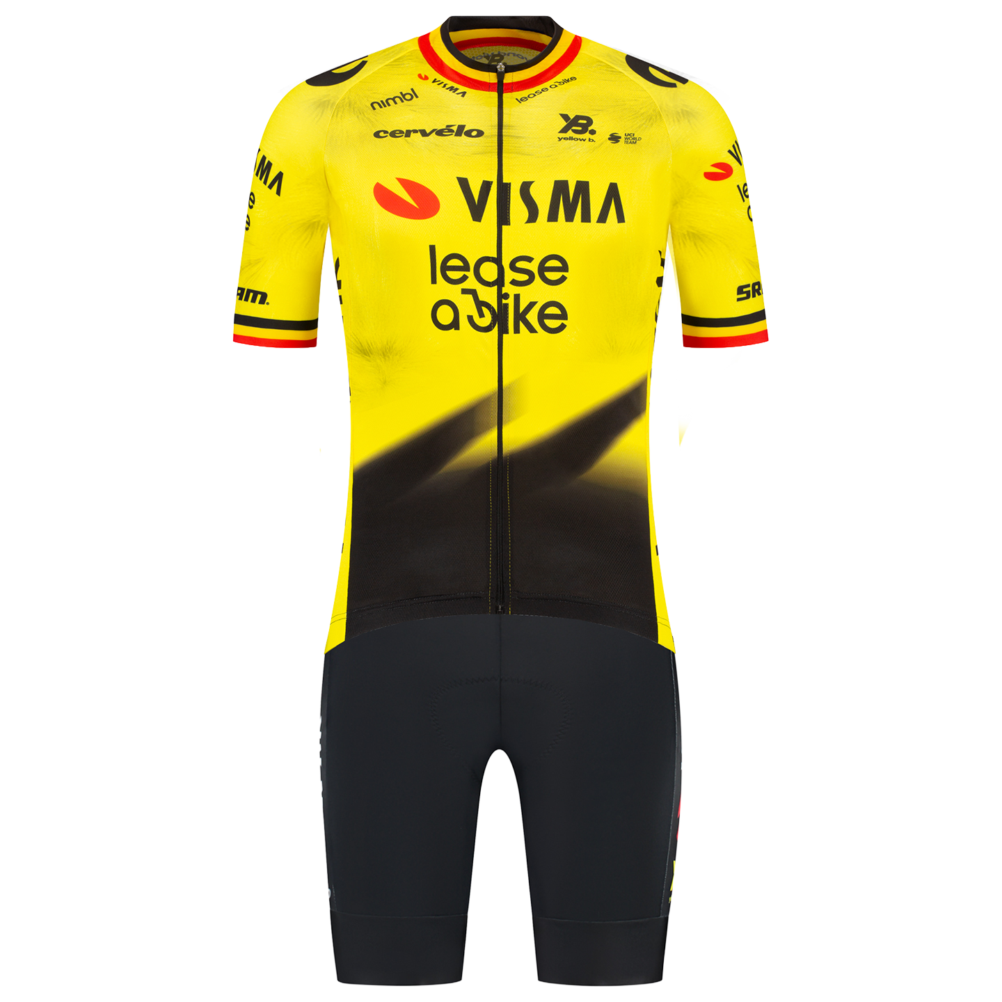 Visma Bike Belgischer Meister Set (Trikot + Hose) 2026