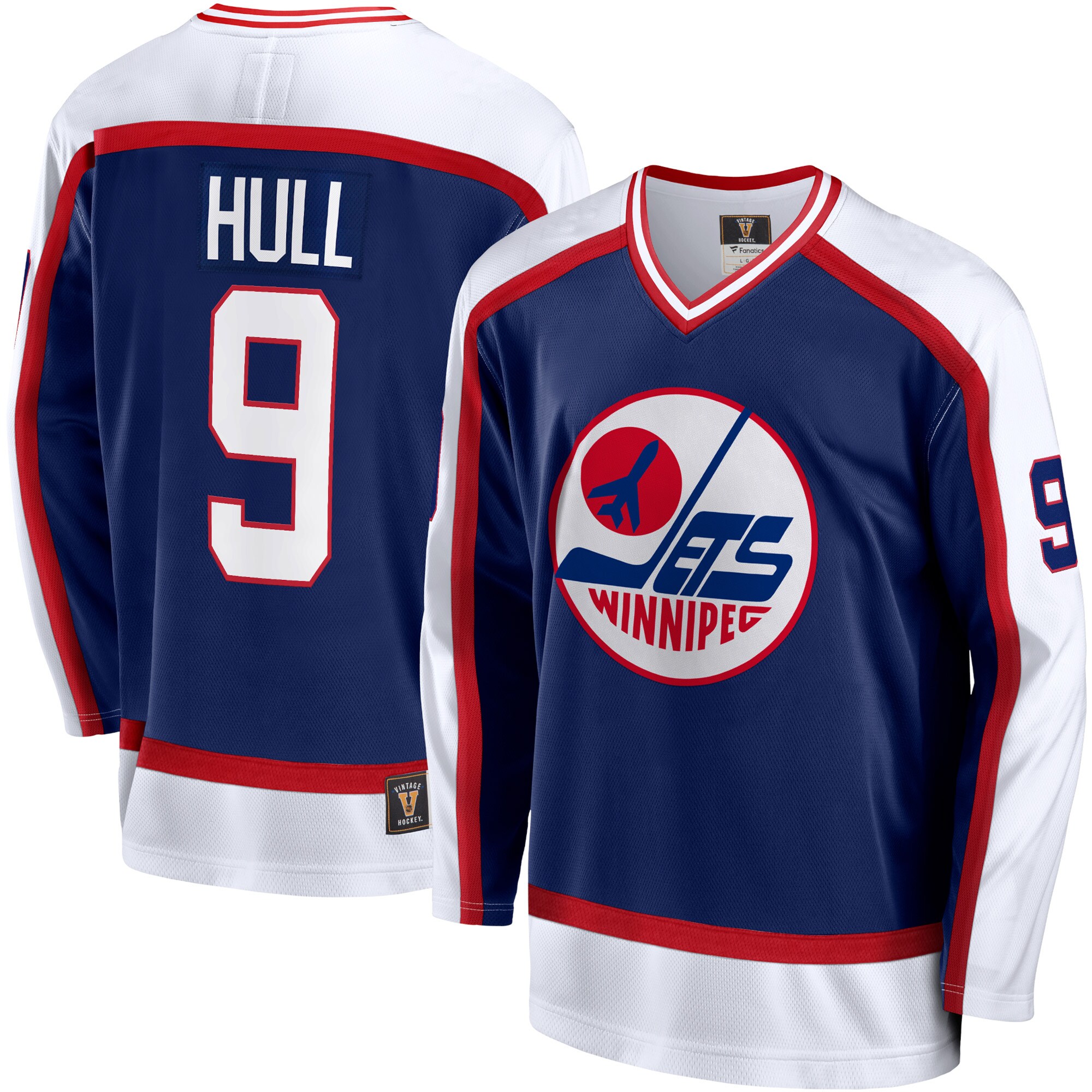 Bobby Hull Winnipeg Jets Fanatics Premier Breakaway Retired Player Jersey Blue 2025/26