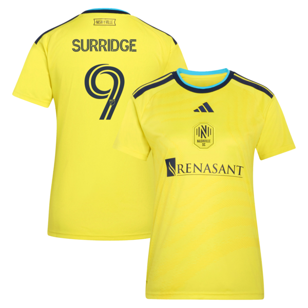 SAM Surridge Nashville SC Adidas Womens 2026 THE Reverb KIT Replica Jersey Yellow 2026