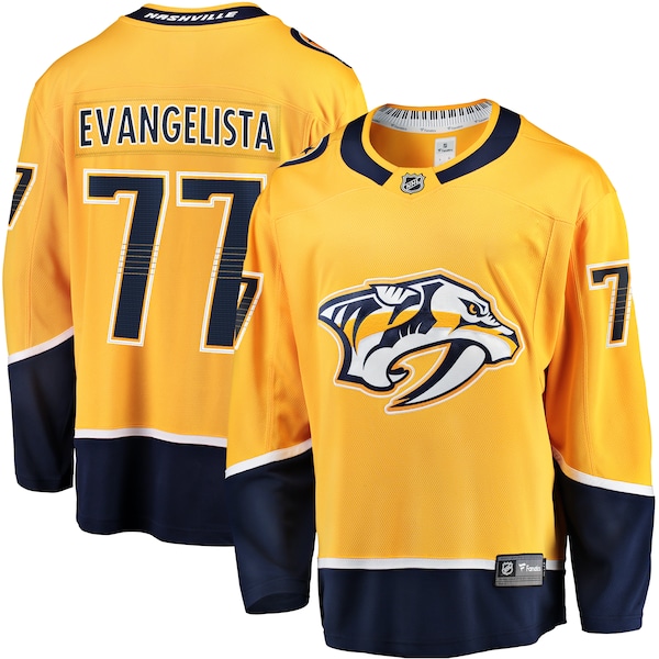 Luke Evangelista Nashville Predators Fanatics Premier Breakaway Player Jersey Gold 2025/26