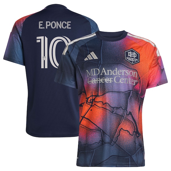 Ezequiel Ponce Houston Dynamo FC Adidas 2026 Mission Control Replica Jersey Blue 2026