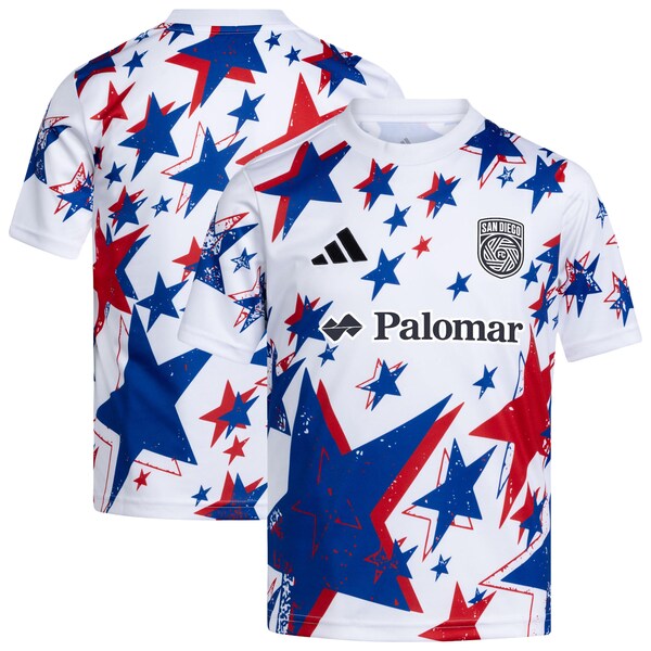 SAN Diego FC Adidas 2026 Americana PRE Match Jersey White 2026