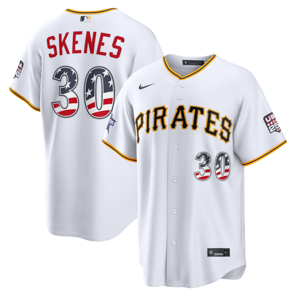 2026 ALL Star Edition Stars AND Stripes Pittsburgh Pirates Paul Skenes Nike White Stadium Jersey 2026