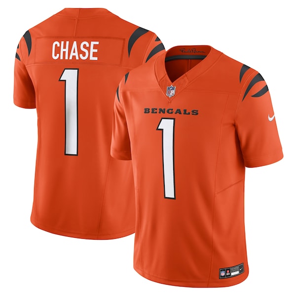 Jamarr Chase Cincinnati Bengals Nike Vapor Fuse Limited Jersey Orange 2026/27
