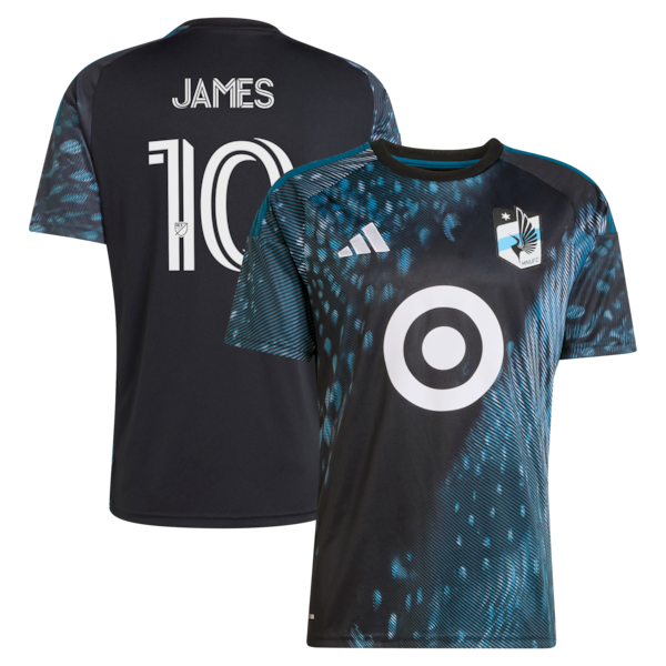 James Rodriguez Minnesota United FC Adidas 2026 THE Decade KIT Replica Jersey Black 2026