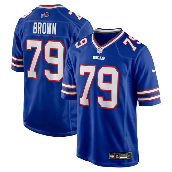 Ruben Brown Buffalo Bills Nike Game Retired Player Jersey Royal 2025/26