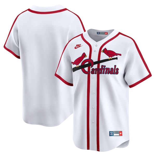 ST Louis Cardinals Nike Cooperstown Collection Limited Jersey White 2026/27