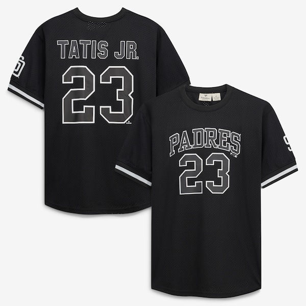 Fernando Tatis JR SAN Diego Padres Fanatics BIG AND Tall Heavyweight Mesh Jersey Black White 2025/26