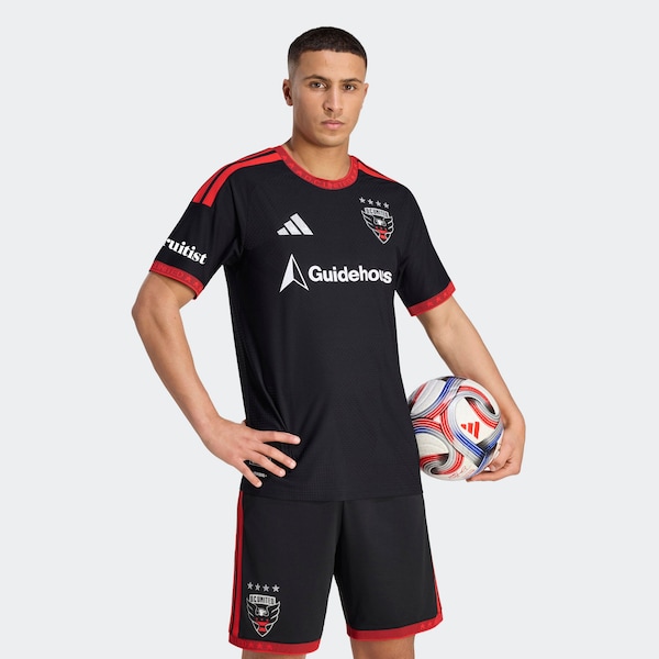 Lucas Bartlett DC United Adidas 2026 Black and RED KIT Replica Jersey Black 2026