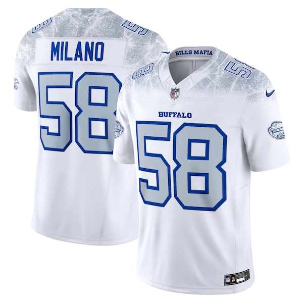 Buffalo Bills Mens Nike Matt Milano White Buffalo 2025
