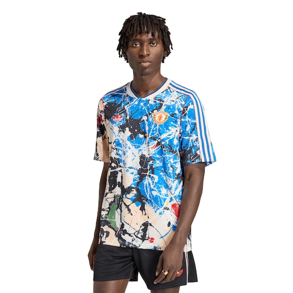 Adidas Blue Manchester United X Stone Roses Replica Jersey 2025/26