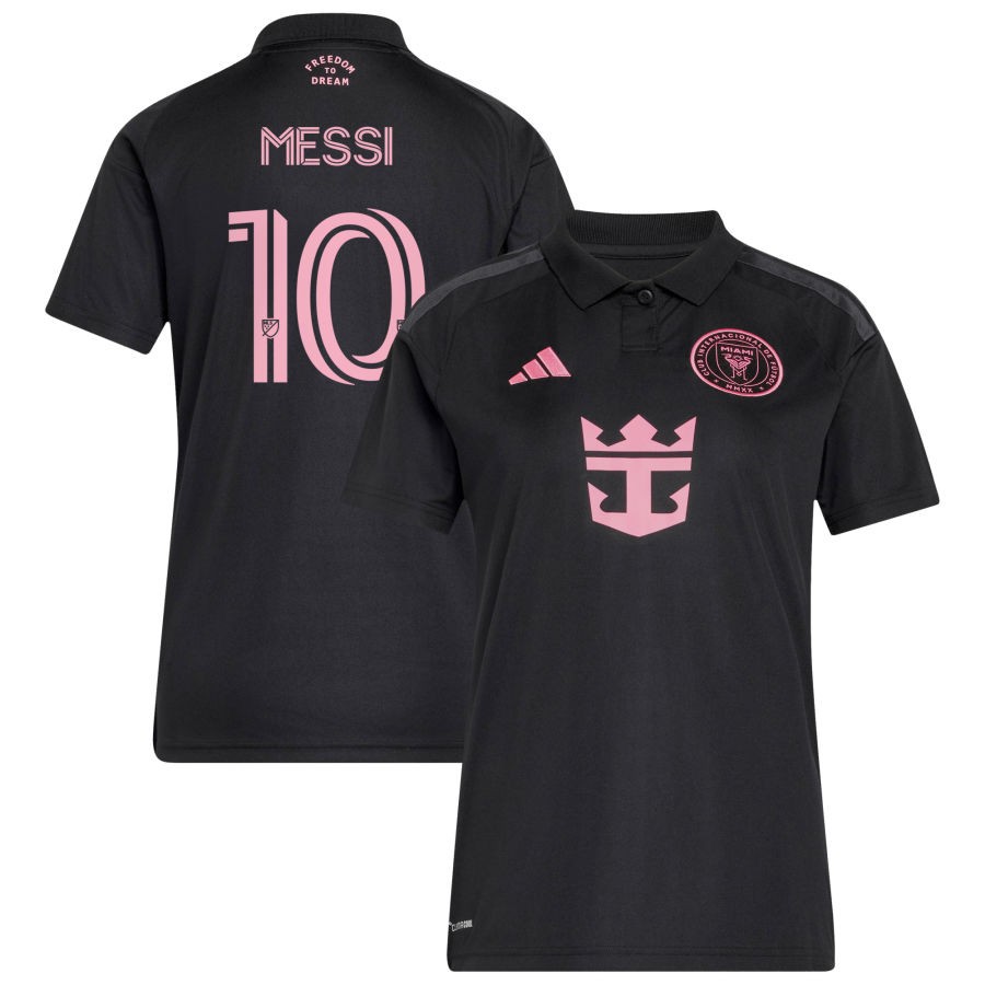 Inter Miami CF Adidas Womens 2026 Presagio Replica Custom Jersey Black 2026