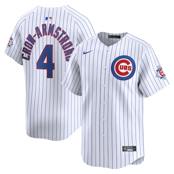 Pete Crow Armstrong Chicago Cubs Nike 150th Anniversary Limited Jersey White 2026/27