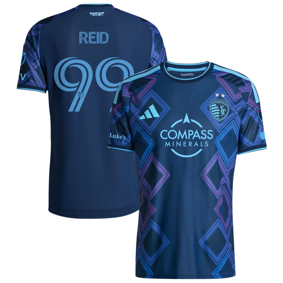 Sporting Kansas City Adidas 2026 THE 18th AND Vine KIT ON Field Authentic Patch Custom Jersey Blue 2026