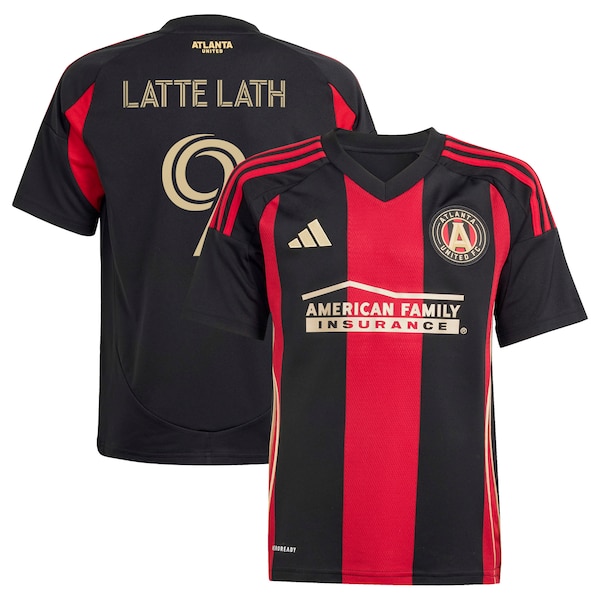 Emmanuel Latte Lath Atlanta United FC Adidas Youth THE Connector Replica Jersey Black 2025/26